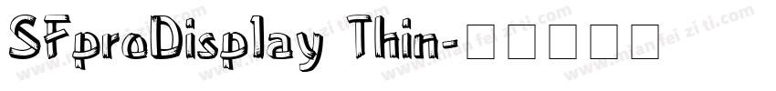 SFproDisplay Thin字体转换